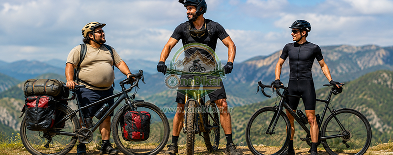 کدام سبک دوچرخه‌سواری برای شما مناسب‌تر است؟ مقایسه سایکل‌توریست، کوهستان، کورسی و دانهیل